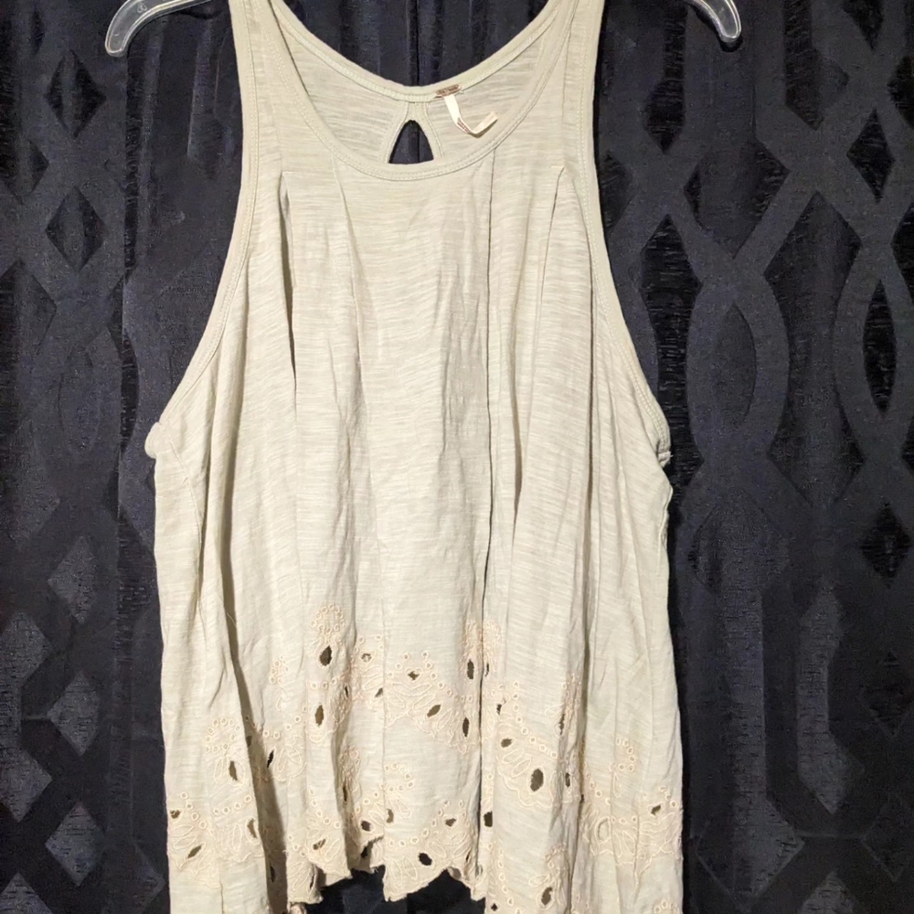 Free People Cutout Flowy Tank